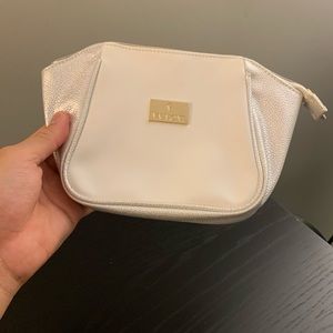 BRAND NEW white makeup bag